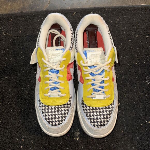 Nike Air Force 1 Shadow Patchwork Hydrogen Blue -Womens Sz 11 DM8076-100 - Picture 5 of 7